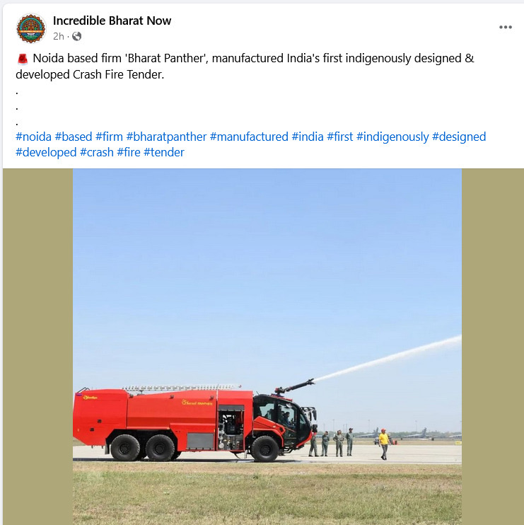 Bharat Panther — India's First Indigenously Developed Crash Fire Tender